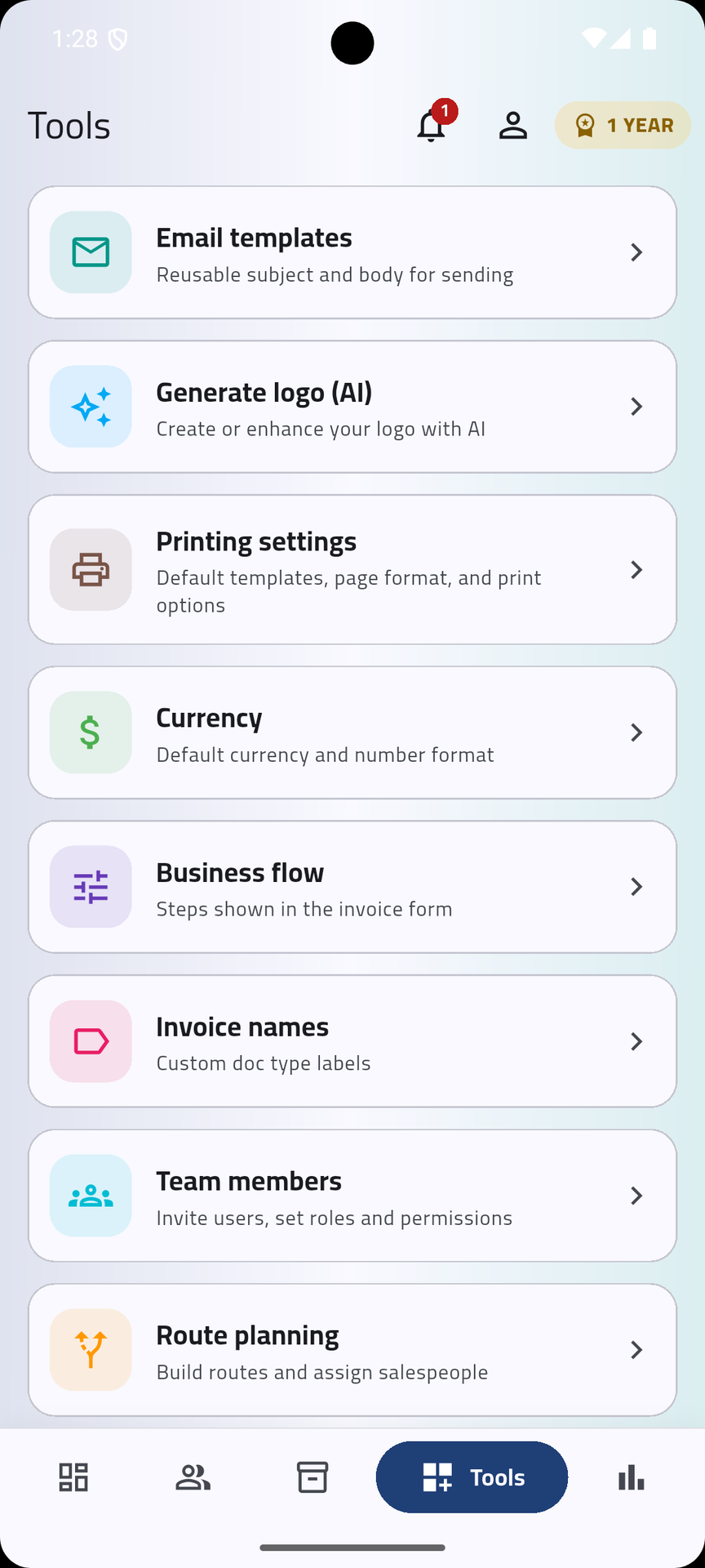 Invoice Max Pro app screenshot