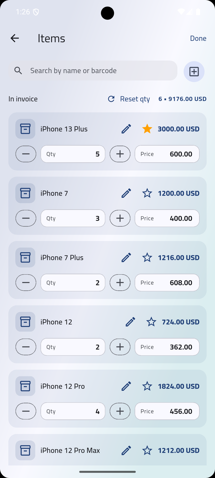 Invoice Max Pro app screenshot